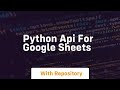 python api for google sheets
