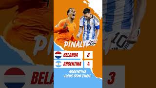 BELANDA VS ARGENTINA - Hasil Pertandingan tadi malam - Piala Dunia 2022