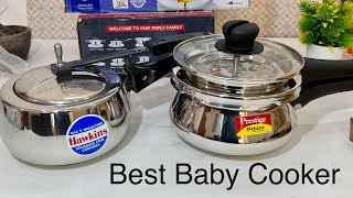 Hawkins Vs prestige Baby Cooker Steel Cooker