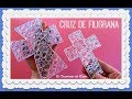 Cruz de de Filigrana de Papel, Recuerdo para Primera comunión y Bautizo