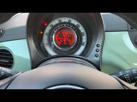 How do you reset the oil light on a Fiat 500c?