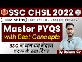 SSC CHSL 2022 PRE 1-12 shifts🔥Reasoning PYQS with Best Concepts Video Solutions By BALRAM SIR