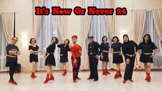 It's Now Or Never 24 Line Dance. Demo & Walkthrough. Chandra Dewi & Paladian LD