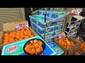 東京新年傳統市場，日本超市，橘子整箱賣，海鮮年菜，鏡子年糕