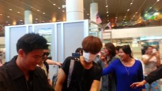 [FanCam]MBLAQ arrival at KLIA 8.8.2014