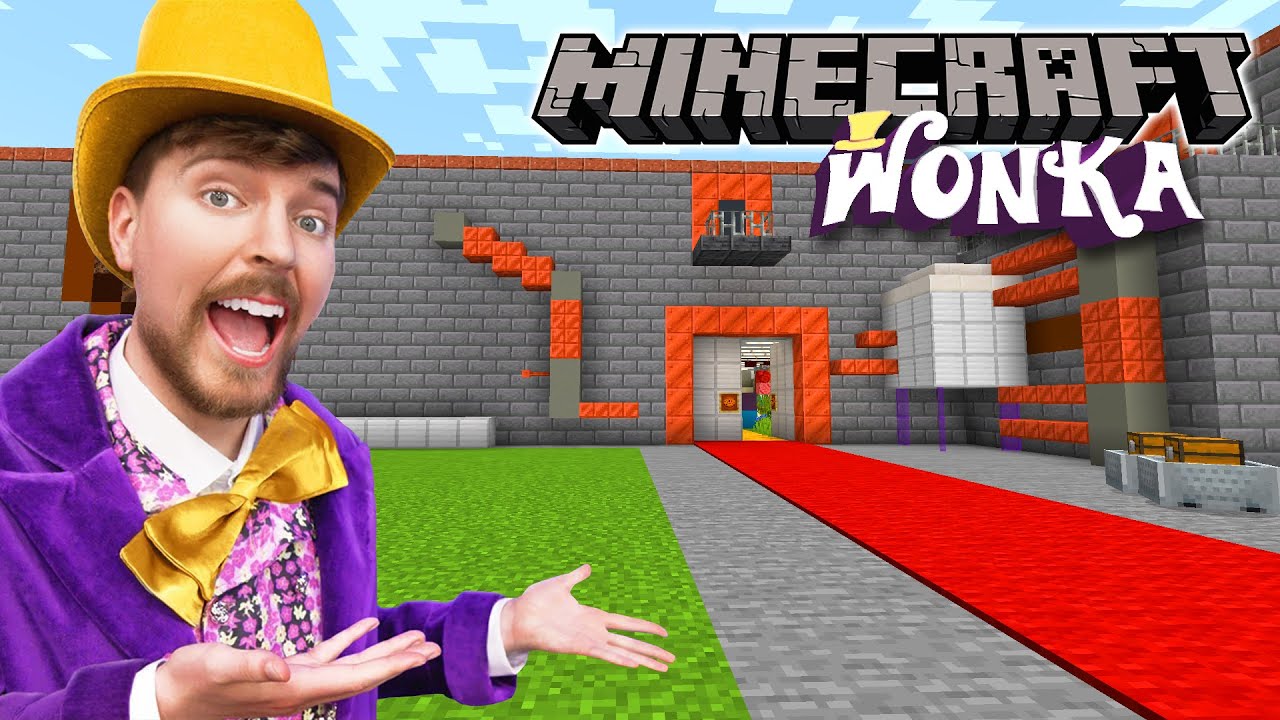 I Built MrBeast's Build Of Willy Wonka's Factory In Minecraft! - YouTube