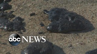 Crews work to contain major oil spill in California