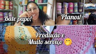 🍀 VLOG:O QUE ESTOU PRODUZINDO NO MOMENTO/CASA E CROCHÊ 🧶😍