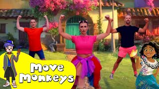 Surface Pressure Dance | Encanto Songs | Easy dance | Move Monkeys