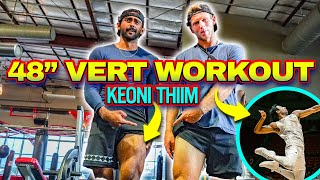 Training Keoni Thiim’s 48 INCH VERTICAL I Full Leg Day Workout