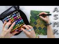 Organizing 100 Markers / Writing / Coloring *ASMR