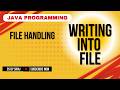 Writing In File Through Java Programming || CS By Siraj || #trending #education #javaprogramming
