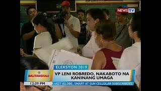 BT: VP Leni Robredo, nakaboto na kaninang umaga | #Eleksyon2019