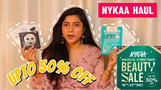 *HUGE* Nykaa Beauty \u0026 Skincare Haul | Christmas Sale HUGE DISCOUNTS #nykaahaul #thatfailurehirl