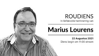 In Liefdevolle Herinnering van Marius Lourens