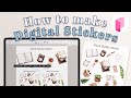 How to make Digital Sticker Sheets for Goodnotes - iPad on Planify Pro