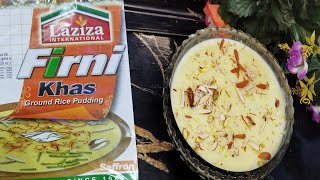 Laziza Firni Khas Recipe|Mazedar Firni Recipe| Make Easy \u0026 Quick Firni Recipe|Ground Rice Pudding