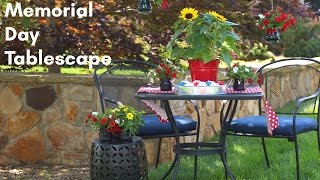 Memorial Day table Decor!