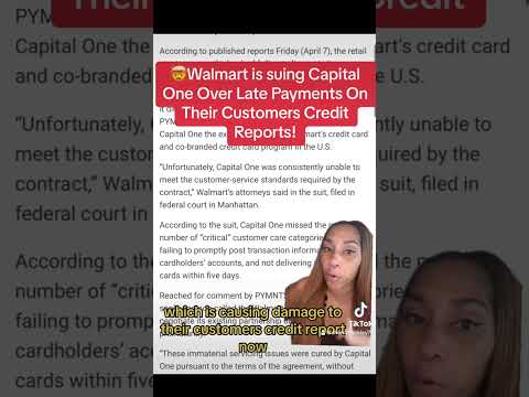 Walmart is suing principal one for late payments on their customers' credit report!