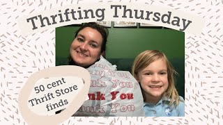 Thrift Store Haul 50cent Finds | Thrifting Thursday #thrifthaul