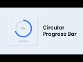 How To Make A Circular Progress Bar With Html Css and Javascript