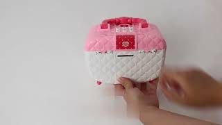CB877594Electric schoolbag makeup storage box fingerprint toy password piggy bank lock