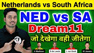 Netherlands vs South Africa Dream11 Team Prediction T20 World Cup 2024 NED vs SA