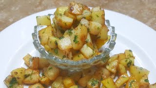 5 Minute Recipe | Potato Snacks Tea Time Recipe | Evening Snacks| Garlic Potato Cubes Recipe #Shorts