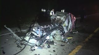 Man dies in fiery wrong-way crash involving big rig in Montgomery County