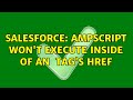 Salesforce: AMPscript won't execute inside of an ＜a＞ tag's href (2 Solutions!!)