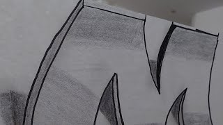 How to draw 3D letter M with pencil- Awesome trick art-Drawing with pencil