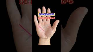 宝くじ当選確率の高い財運線とは⁉️ #幸運 #手相 #開運鑑定士