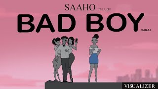 Saaho: Bad Boy Full Song visualizer | Prabhas, Jacqueline Fernandez | Badshah
