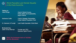 World Population and Gender Equality in the Post-Covid Era | Live Talk