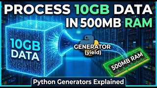 Ep 5: How to Process 10GB Data on 500MB RAM? (Python Generators)