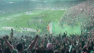 Amazing Fan Celebrations | Celtic Fans & Players | Green Brigade