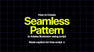 Creating a flawless seamless pattern with the script in Adobe Illustrator!