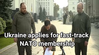 Ukraine has applied for fast-track NATO membership | Ukraine NATO News