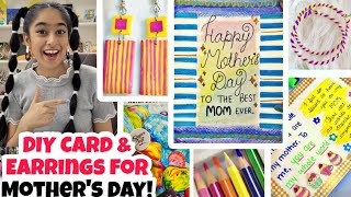 DIY Mother's Day Card & Earrings!🤩🎀✨️ | Riya's Amazing World