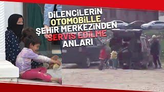 Dilenci Servisi Kamerada... Bursa'da Duygu Tacirlerine Zabıta Operasyonu