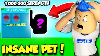 Trading Noobs Insane Gold Pets In The Game Roblox Pet Simulator Update - roblox pet simulator randolph
