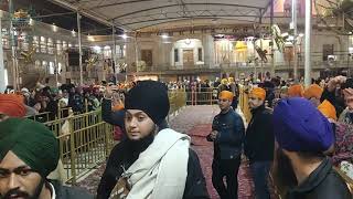 ਸੰਗਤ ਜੀ ਦਰਸ਼ਨ ਦੀਦਾਰ ਸਮਾਪਤੀ ਵੇਲੇ ਪਾਲਕੀ ਸਾਹਿਬ ਜੀ ਸਤਿਗੁਰੂ ਸ਼੍ਰੀ ਗੁਰੂ ਗ੍ਰੰਥ ਸਾਹਿਬ ਜੀ ਦੇ ਦਰਸ਼ਨ