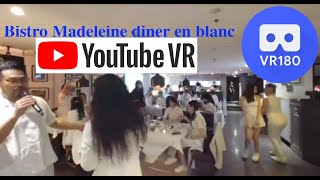 [VR180] [3DVR] Bistro Madeleine / Le Dîner en Blanc  - Jessie \u0026 Thomas