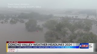 Concho Valley Weather headlines in 2024