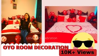 Surprise Balloons for Boyfriend/girlfriend | oyo room decoration for birthday |LittleStarCelebration