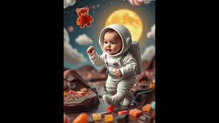 Cute Baby Exploring a Candy Planet!