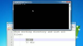 PostgreSQL - SQL Shell - Show working directory and List all files