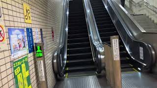 【三菱】5X エスカレーター　台原駅 　5X escalator Daibara station Sendai Subway Miyagi Japan