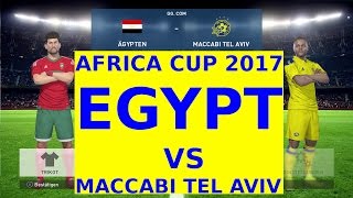 PES 2017 GAMEPLAY MY CLUB AFRICA CUP EGYPT جمهورية مصر العربية VS MACCABI TEL AVIV