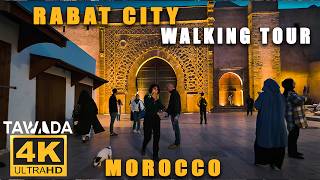 RABAT City 4K UHD Walking Tour, Morocco 🇲🇦